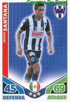 047 SERGIO SANTANA CF.MONTERREY MEXICO CARD STARS MONDIALES 2010 TOPPS