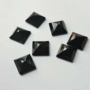 Natural Lot Black Onyx 5X5 mm To 10X10 mm Cushion Cabochon Loose Gemstone SALE! 