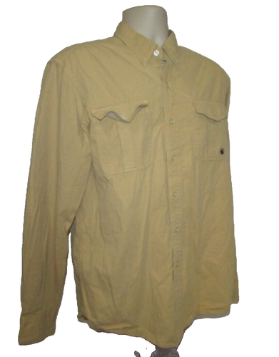 The Henning Southern Proper Large Golden Beige Button Up Shirt - Picture 5 of 8