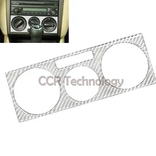 Real Carbon Fiber Silver AC Air Condition Switch Panel Fits 99-06 Golf 4 GTI MK4