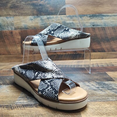 Corso Como Women s Bilanka Pythonius Leather Sandals Size 10