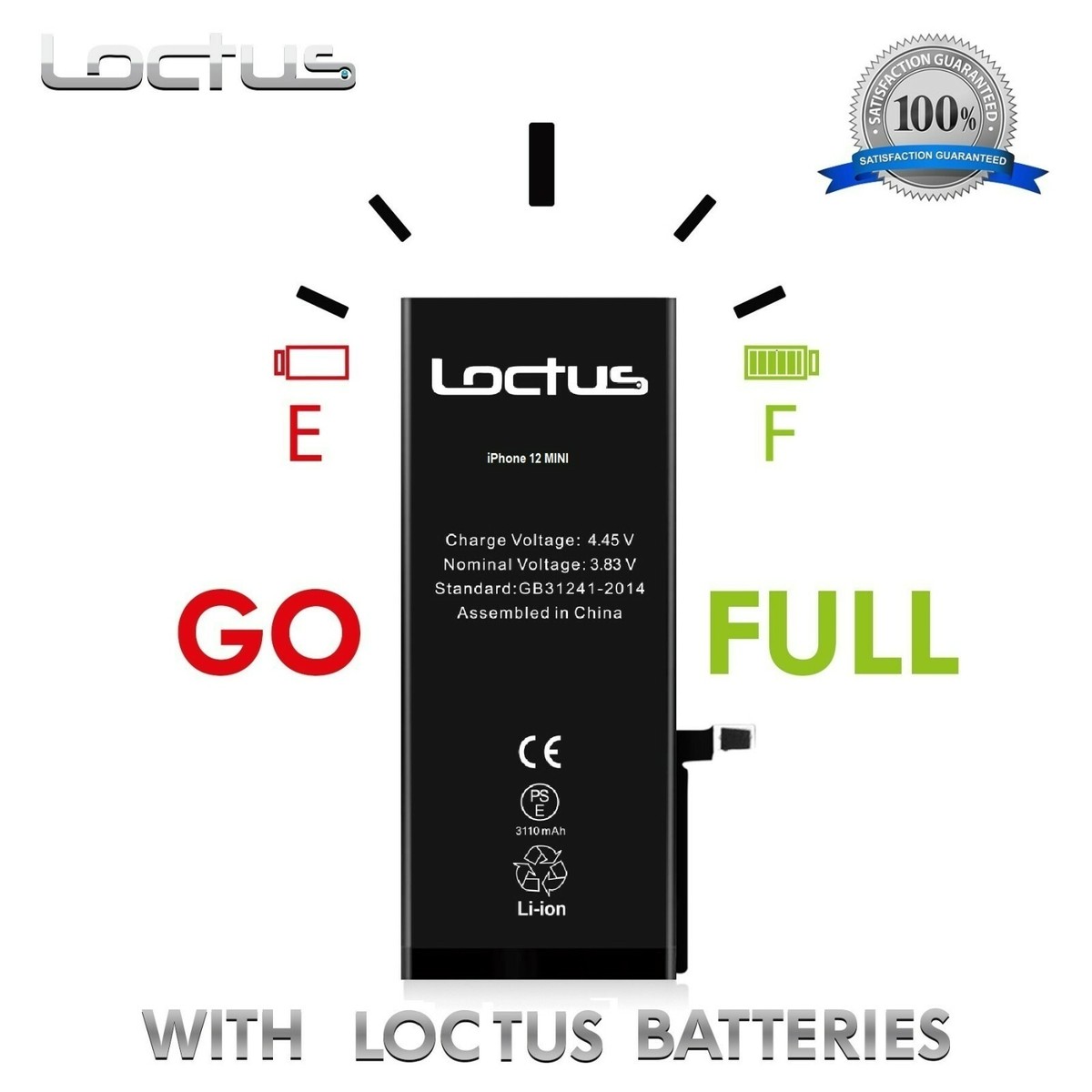 iPhone 12 Mini 2460mAh High Capacity Replacement Battery A2176