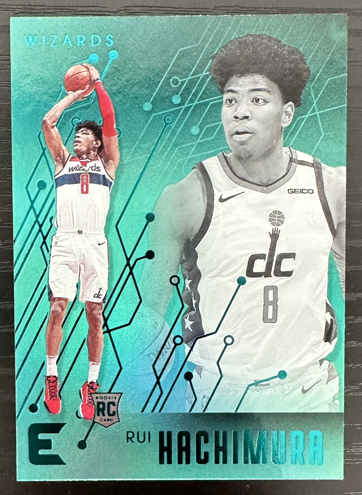 2019-20 Panini Chronicles Essentails Basketball Rui Hachimura #203 Green SP LAL
