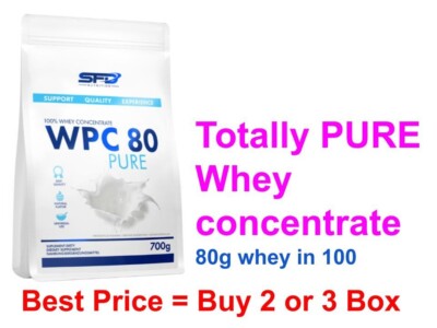 Totally Pure Whey 80% Concentrate in SFD   Muskelwachstum Kraft im Training