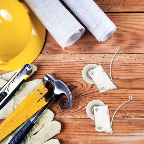 4 Sets Wardrobe Pulley Wardrobe Sliding Door Pulley Wardrobe Sliding