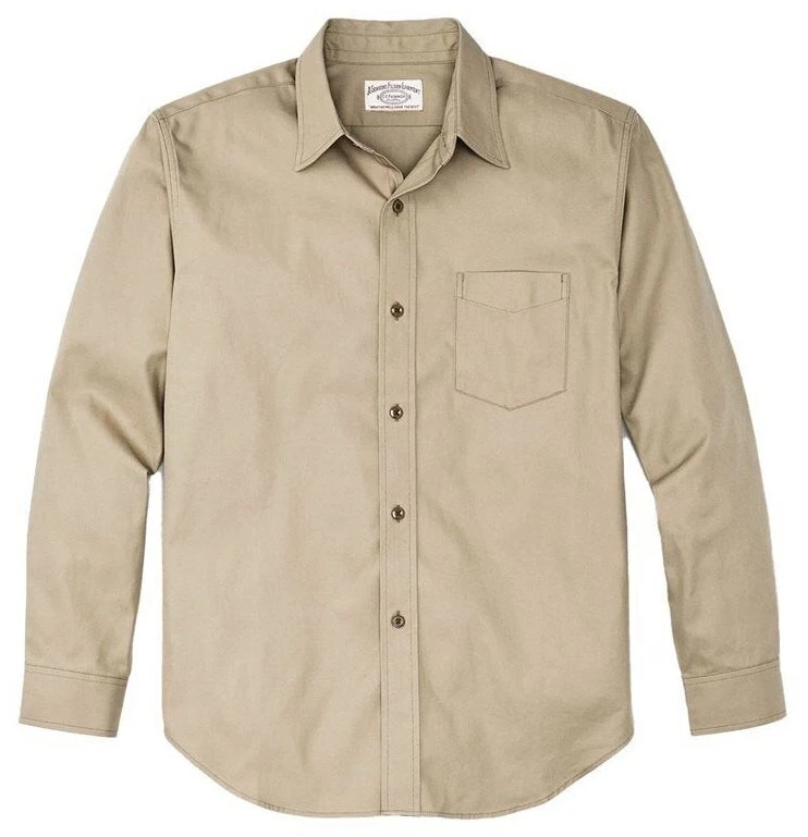 Filson Service Shirt New Gray Khaki 7oz Cotton Twill Military Workwear Button
Opens in a new window