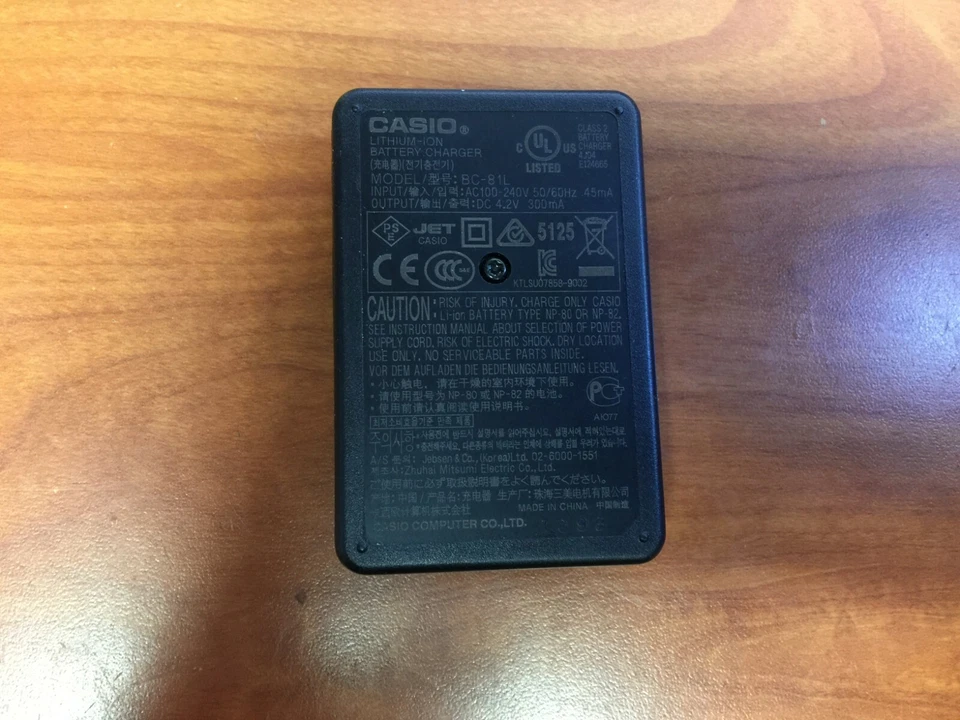 Genuine CASIO Charger BC-81L NP80 EXILIM EX- Z37 Z550 Z800 Z35 Z1 Z2 Z16 Z33 - Image 2 of 4