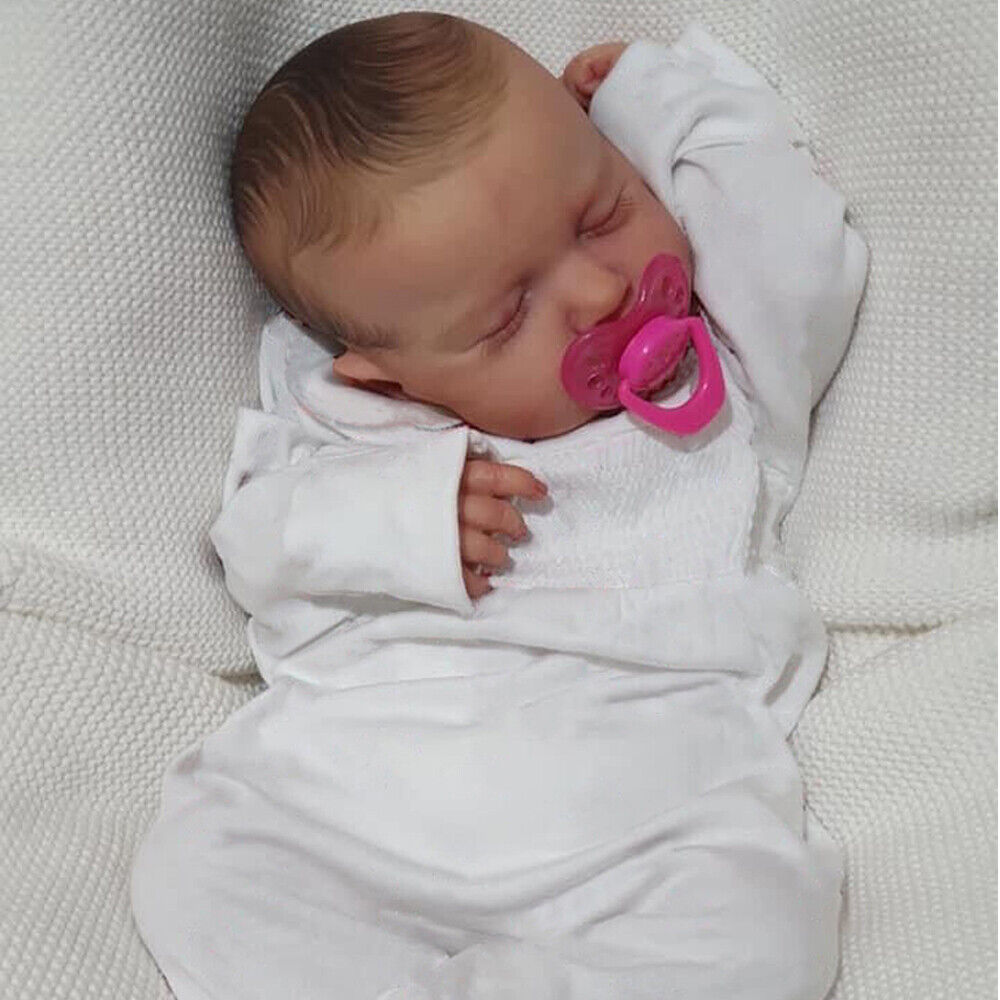 19&#034; Reborn Baby Dolls Soft Cloth Body Doll Lifelike Newborn Birthday Gift | eBay