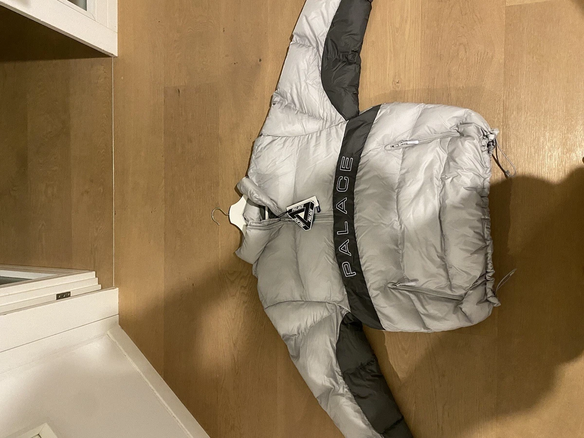 Palace Ripstop Arc Puffer Jacket Grey