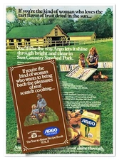 Argo Corn Starch True-to-Nature Vintage 1976 Full-Page Magazine Ad & Recipe Book