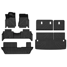 LASFIT Floor Mats for 2025 Nissan Armada / Infiniti QX80 8 Seats TPE Cargo Liner