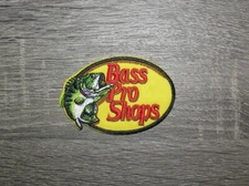 Bass Pro Shop Fishing Tackle Lure Embroidered Iron On Patch 3.25" x 2"