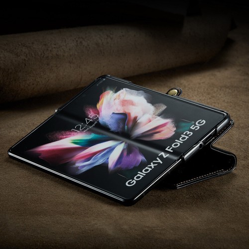 CaseMe Leather Wallet Case Card Flip Phone Cover for Samsung Galaxy Z Fold 3/4 - Zdjęcie 19 z 37