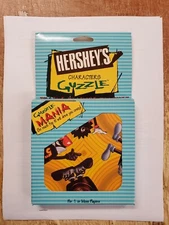 HERSHEY' S CHOCOLATE GUZZLE PUZZLE GAME CANDY REESE"S KISS SYRUP CHARACTERS 1997