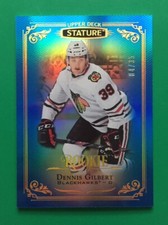 DENNIS GILBERT (CHICAGO) 19-20 UD STATURE ROOKIE CARD RC #182 BLUE VERSION /35