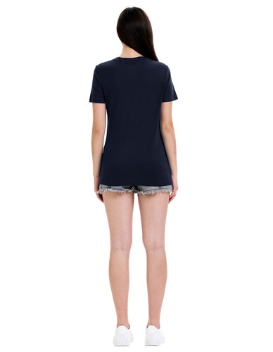 Camiseta Tencel de lana merino ligera absorbente cuello en V capa base top para mujer - Imagen 13 de 40