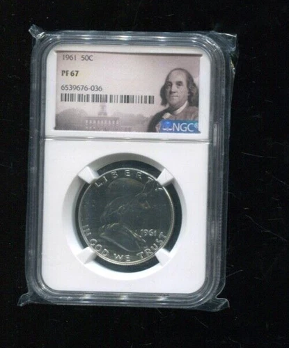 1961 Proof Ben Franklin Half Dollar  - NGC PF67