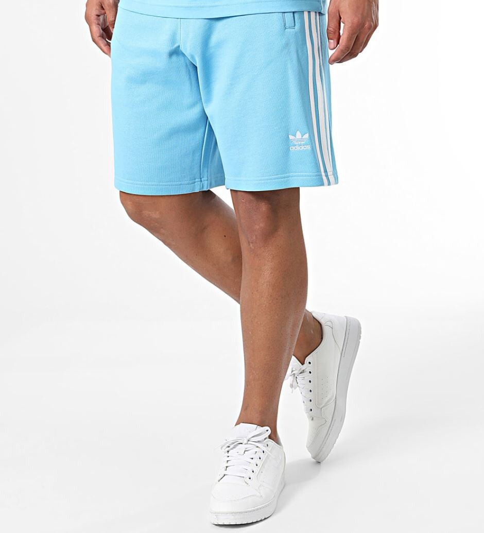NEW MENS ADIDAS ORIGINALS CLASSICS STRIPES TREFOIL SHORTS ~SIZE