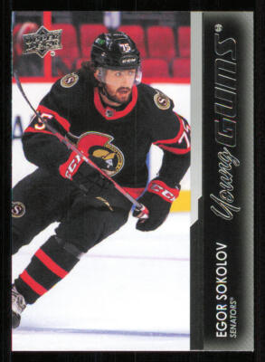 2021-22 Upper Deck #717 Egor Sokolov Young Guns RC