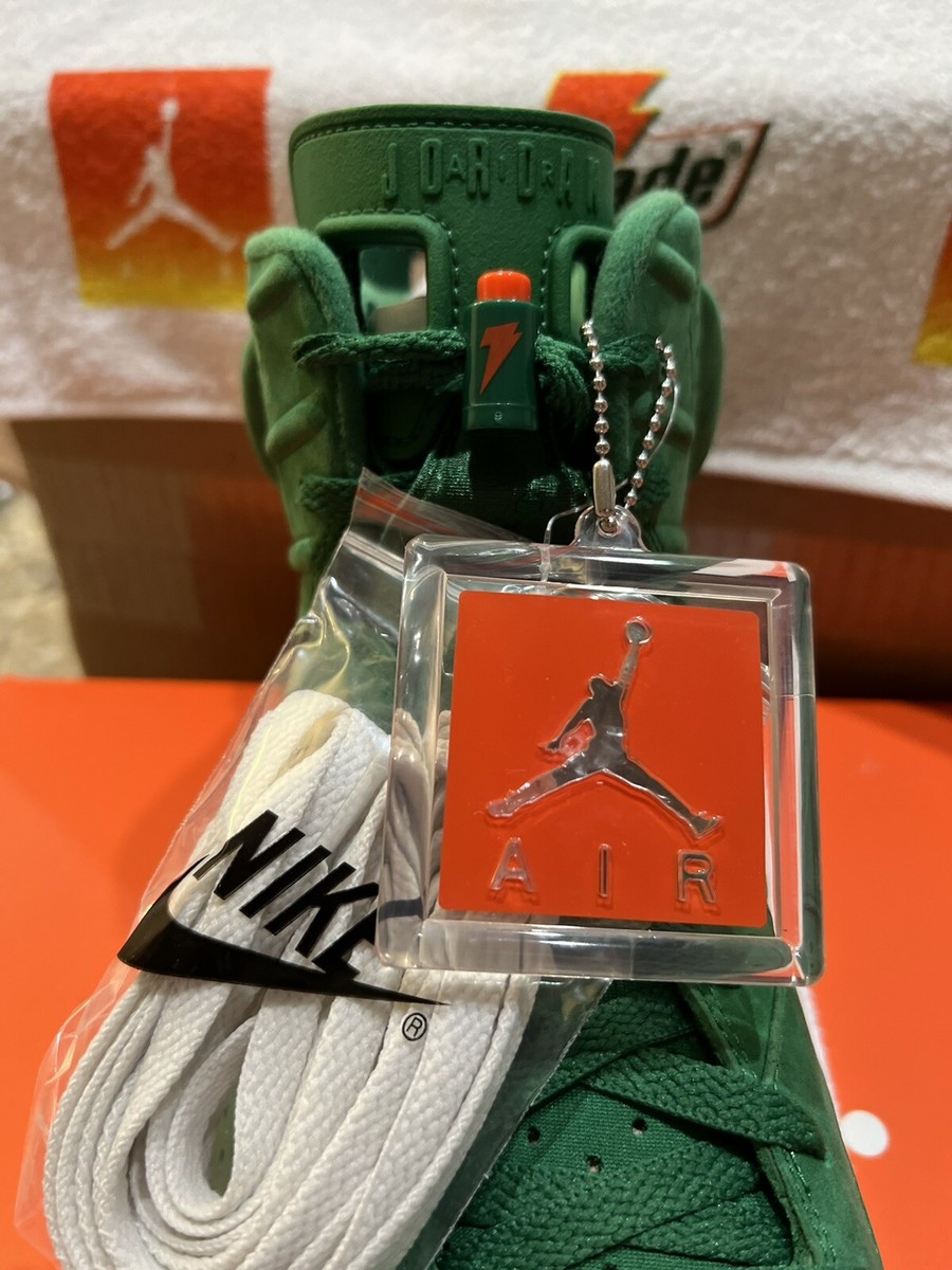 Size 13 - Air Jordan 6 Retro NRG Green Suede Gatorade for sale