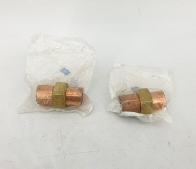 Lot of 2 New Elkhart 10033582 Copper Unions 3/4''