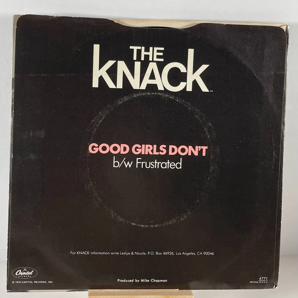 THE KNACK 45 RPM GOOD GIRLS DON'T / FRUSTRATED—NM - Image 2 of 4