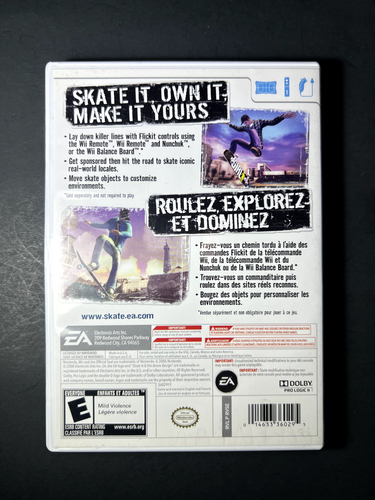 Skate It (Nintendo Wii, 2008) – CIB, Tested & Authentic - Picture 5 of 9