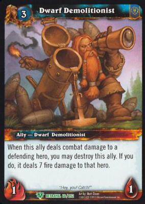 World of Warcraft TCG Dwarf Demolitionist - Betrayal of the Guardian 66/202