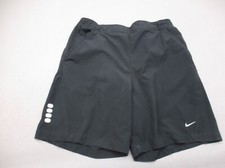 NIKE FIT DRY Size S 4-6 Boys Black Pocket Stretch Waist Running Shorts 626