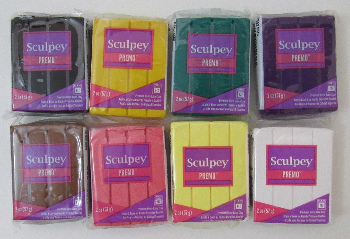 Sculpey Premo, Sculpey III Liquid Polymer Clay 2oz Oven Bake Choose Color  NEW