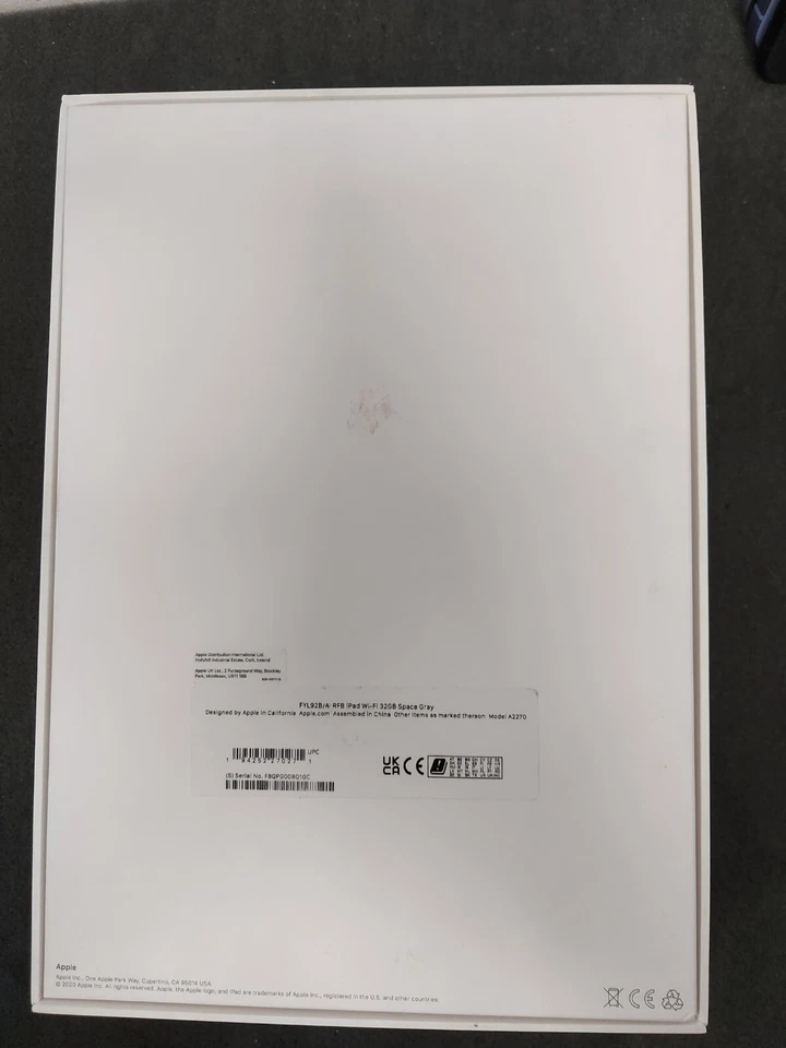 Apple iPad 8th Gen 10.2 inch 32GB Storage Wi-Fi Only (A2270) - Space Grey *New* - Image 4 of 4