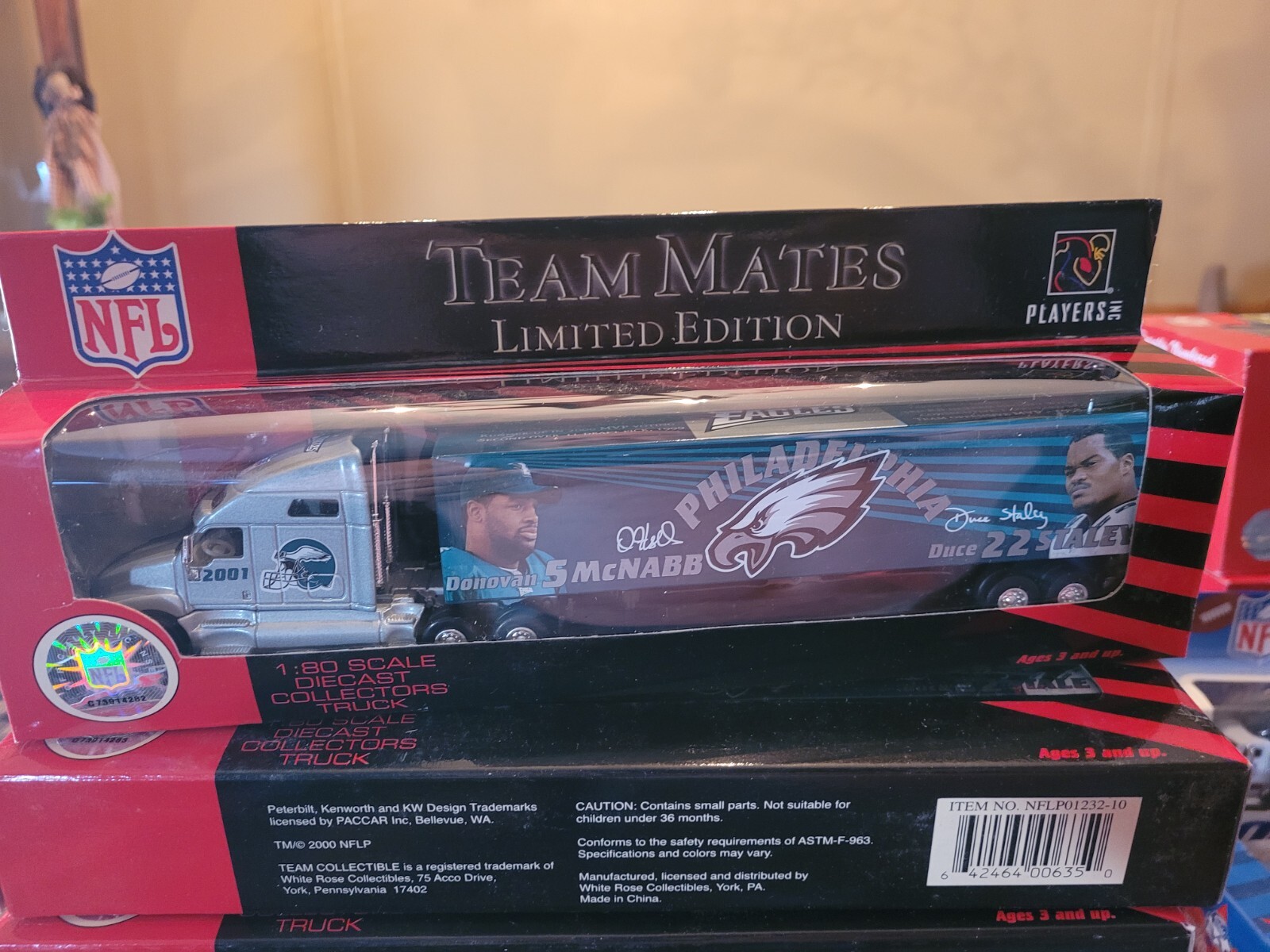 Philadelphia Eagles semi trucks tractor trailer 2001 team Mates mcnabb/Staley-image
