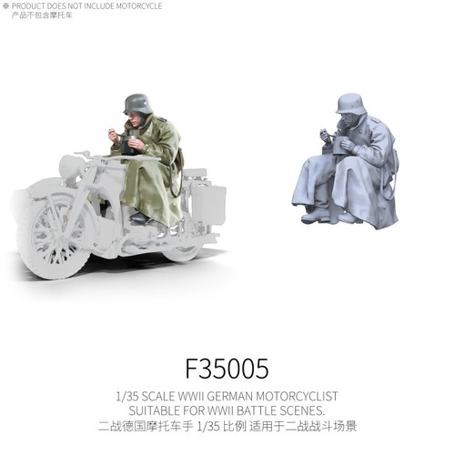 1/35 WWII German Motorcyclist Resin Figur Military Battle Scene unbemalt Modell - Bild 21 von 24