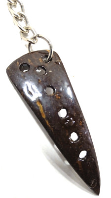 Key Chain Lottery ticket Scratcher Scratch Off Handmade Coconut Shell Keytag