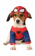 Spider Man Dog Costume Animal Pets Cats Fancy Dress Outfit Superhero Comic