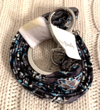 Vera Bradley Breakaway Lanyard Charcoal Medallion Cotton NWT Work School