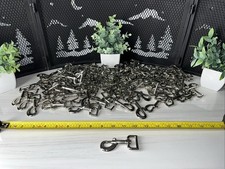 100 QTY BULK- Swivel Snap Hooks SS Metal Heavy Duty Dog Leash Clasp Stainless