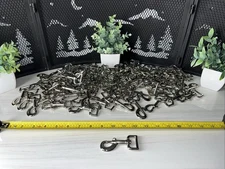 100 QTY! BULK- Swivel Snap Hooks SS Metal Heavy Duty Dog Leash Clasp Stainless