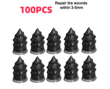 100X Vacuum Car Tire Repair Rubber Nail Set Tire Screw Tubeless Repair Tool