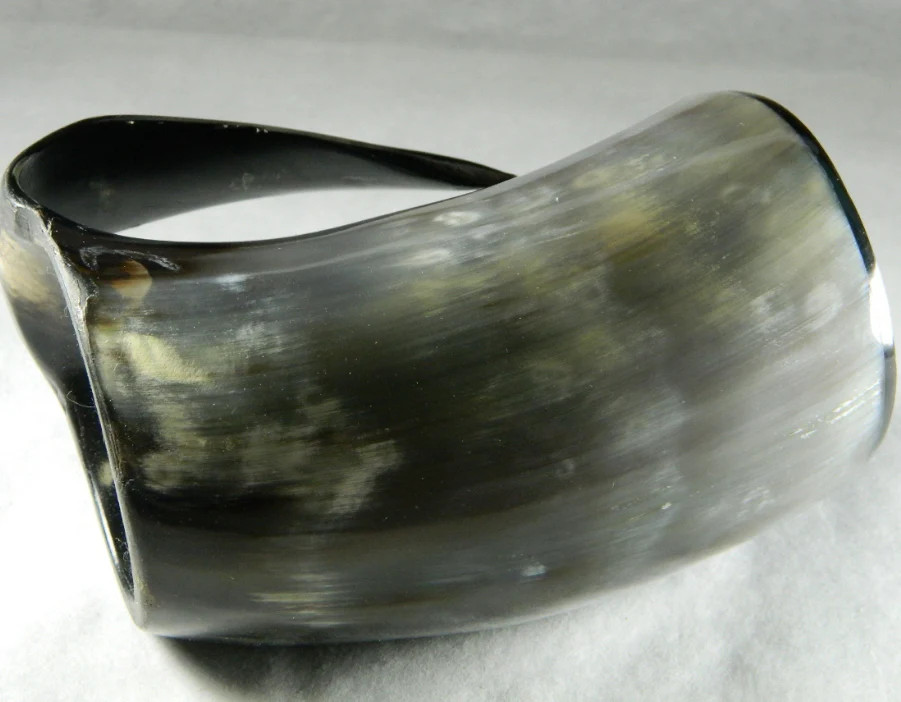 Viking Horn Drinking Mug Tankard Cup - Real Bull Horn Mug Just Like the