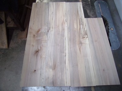 4 PC SOFT MAPLE LUMBER WOOD KILN DRIED BOARDS  LOT C4C 3/4'' THICK FLAT END MATCH