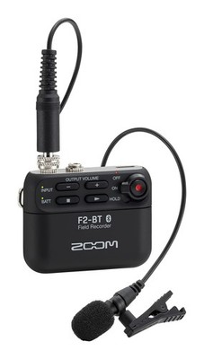 Lavalier Recorder Zoom F2-BT Bluetooth 32 Bit Float Audio Video Wireless