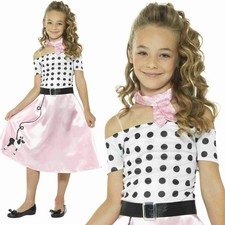 Smiffy's 50's Poodle Girl Child Costume Sz Large
