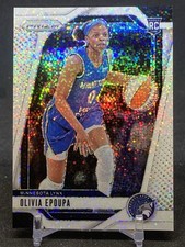 2024 Panini WNBA Prizm Olivia Epoupa SP White Sparkle Rookie RC #95 Lynx