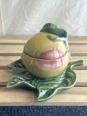 Bordello Pinheiro Apfelmus Topf mit Löffel 1 kleine Reparatur siehe Fotos