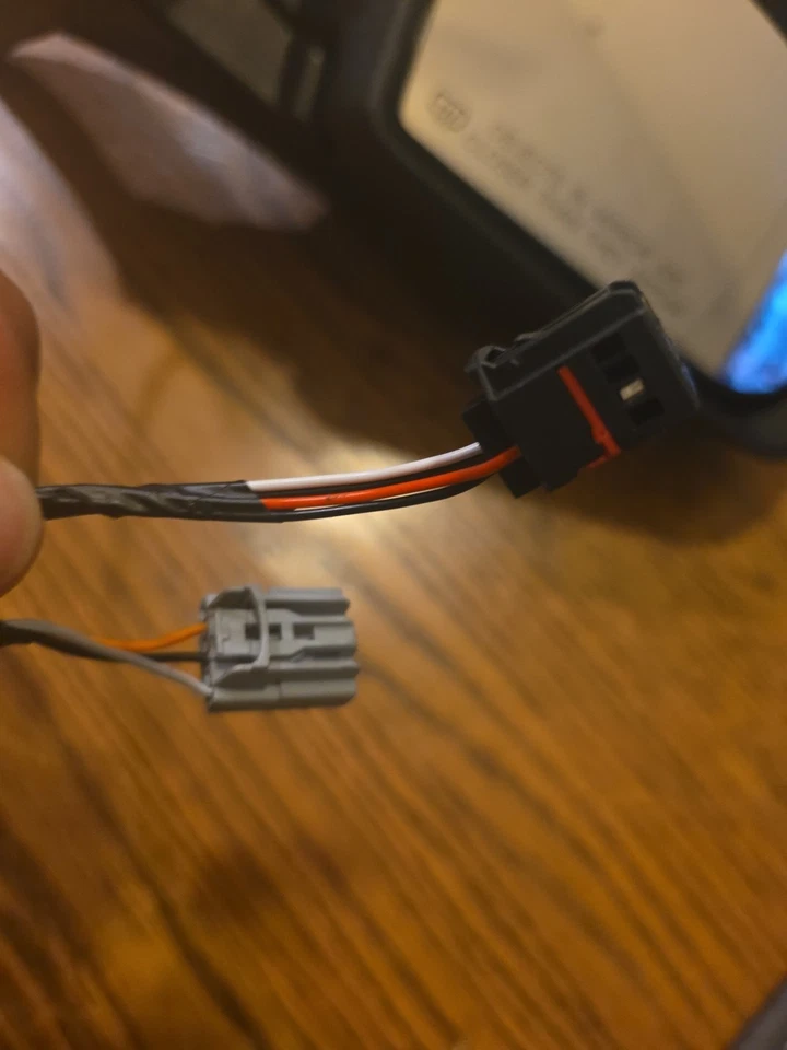 Conjunto de espejo retrovisor lateral derecho para pasajero Jeep Compass 2017-2022 negro térmico Foto 2 de 4