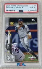 Topps 2020 Opening Day Fernando Tatis Jr. PSA 10 Padres Baseball