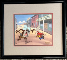 Warner Brothers Cel - LE - Friz Freleng - Looney Tunes Cel - Taz - Yosemite Sam