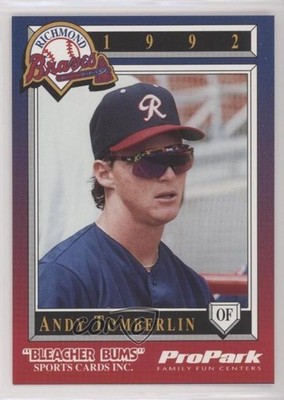 1992 Bleacher Bums Richmond Braves Andy Tomberlin #8 8d2