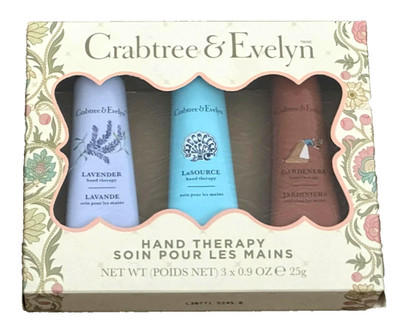Crabtree & Evelyn Handtherapie 3 x 25g Geschenkset Lavendel/La Source/Gärtner